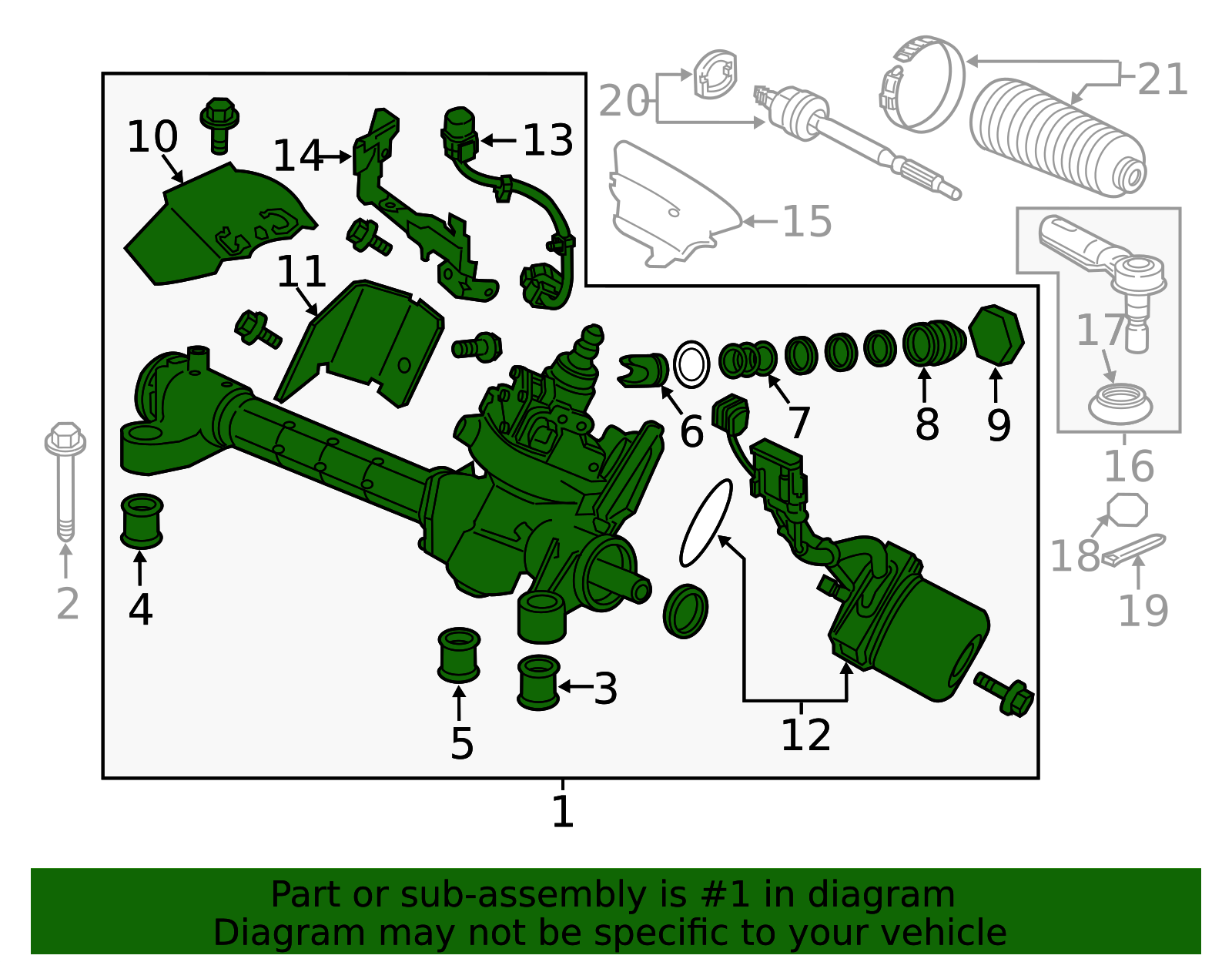 53601-SZT-A01 - 2012-2016 Honda CR-Z - Box Steering Gear | Genuine