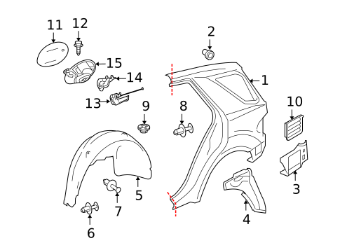 Quarter Panel & Components for 2010 Mercedes-Benz ML450 #0