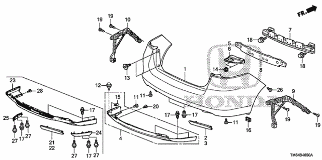 Rear Bumper for 2011 Honda Insight #0