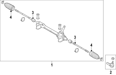 Steering Gear & Linkage for 2024 Mitsubishi Mirage #1