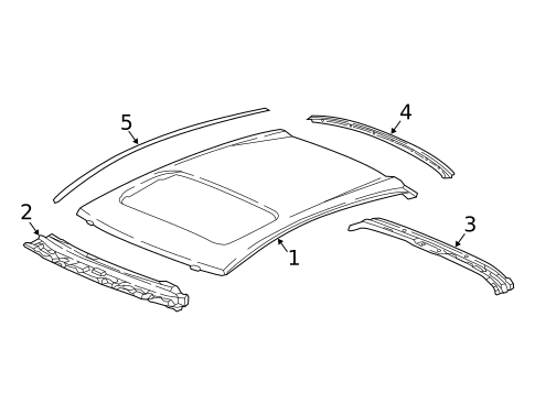 Roof & Components for 2017 Honda Civic #0