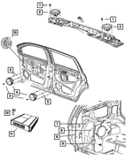 5064767AB - Electrical: Speaker, Right &amp; Left, Front And Rear for Mopar Image