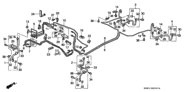 Brake Lines (2) for 1995 Honda Civic #0