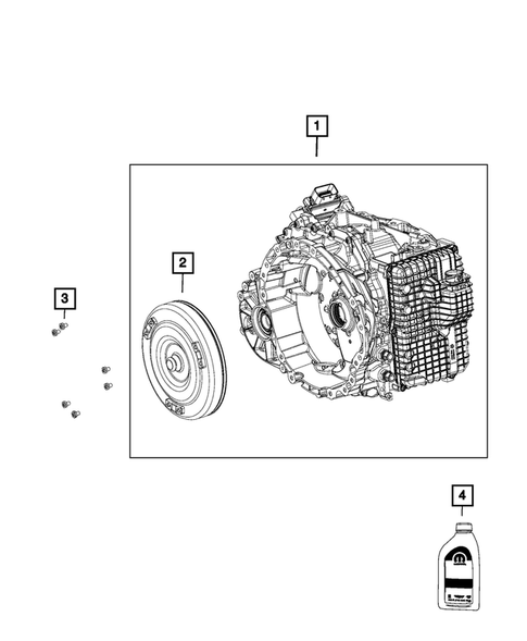 Automatic Transmission / Transaxle and Torque Converter for 2018 Jeep Cherokee #3