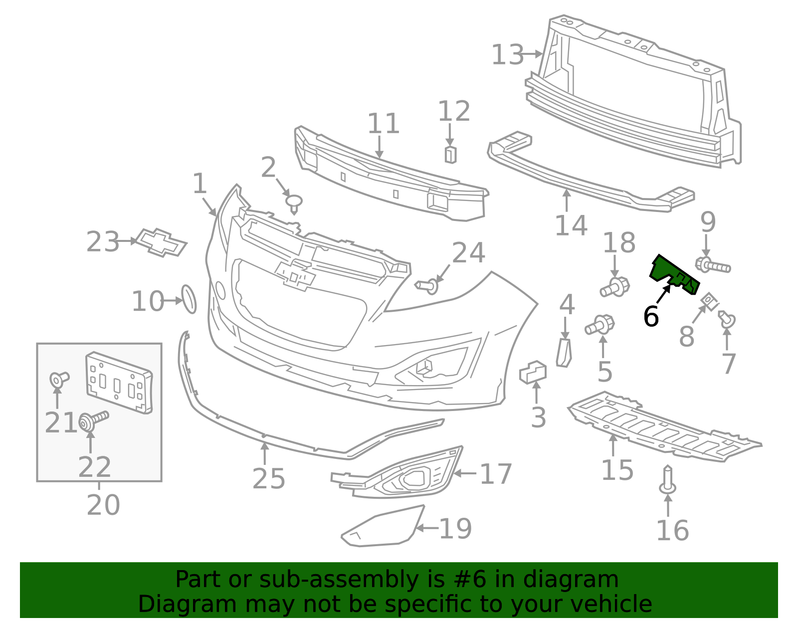 Genuine GM Driver Side Front Bumper Fascia Guide For Cadillac CT4 2020-2024 – OEM 84824592