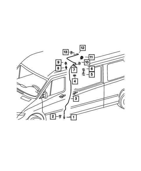 Air Conditioner and Heater Plumbing for 2009 Dodge Sprinter 3500 #9