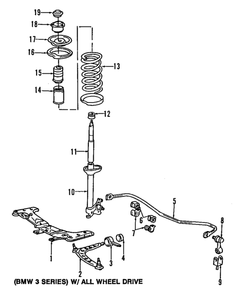 Suspension Components for 1990 BMW 325i #3