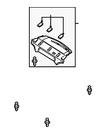 BBN2683A0C02 - Body: Pkg Tray Trim for Mazda Image