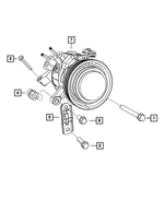 6504344 - Air Conditioners and Heaters: Hex Head Screw And Washer for Mopar Image