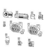 68156066AC - Electrical: Headlamp Switch for Mopar Image