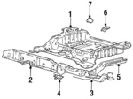 6551122300 - Body: Rear Floor Pan for Hyundai: Accent Image