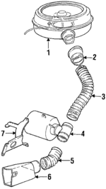 25042574 - Engine: Air Cleaner for GMC: Caballero | Oldsmobile: Cutlass Supreme Image