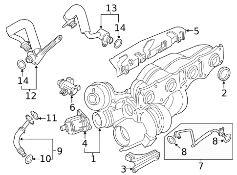 Turbocharger & Components for 2016 BMW 228i #0
