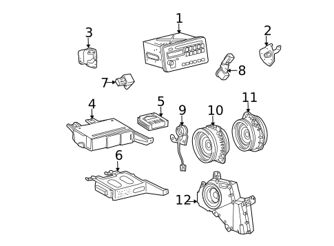 Sound System for 2004 Pontiac Vibe #0