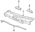 6600001P00 - Body: Cowl Top Panel for Nissan Image