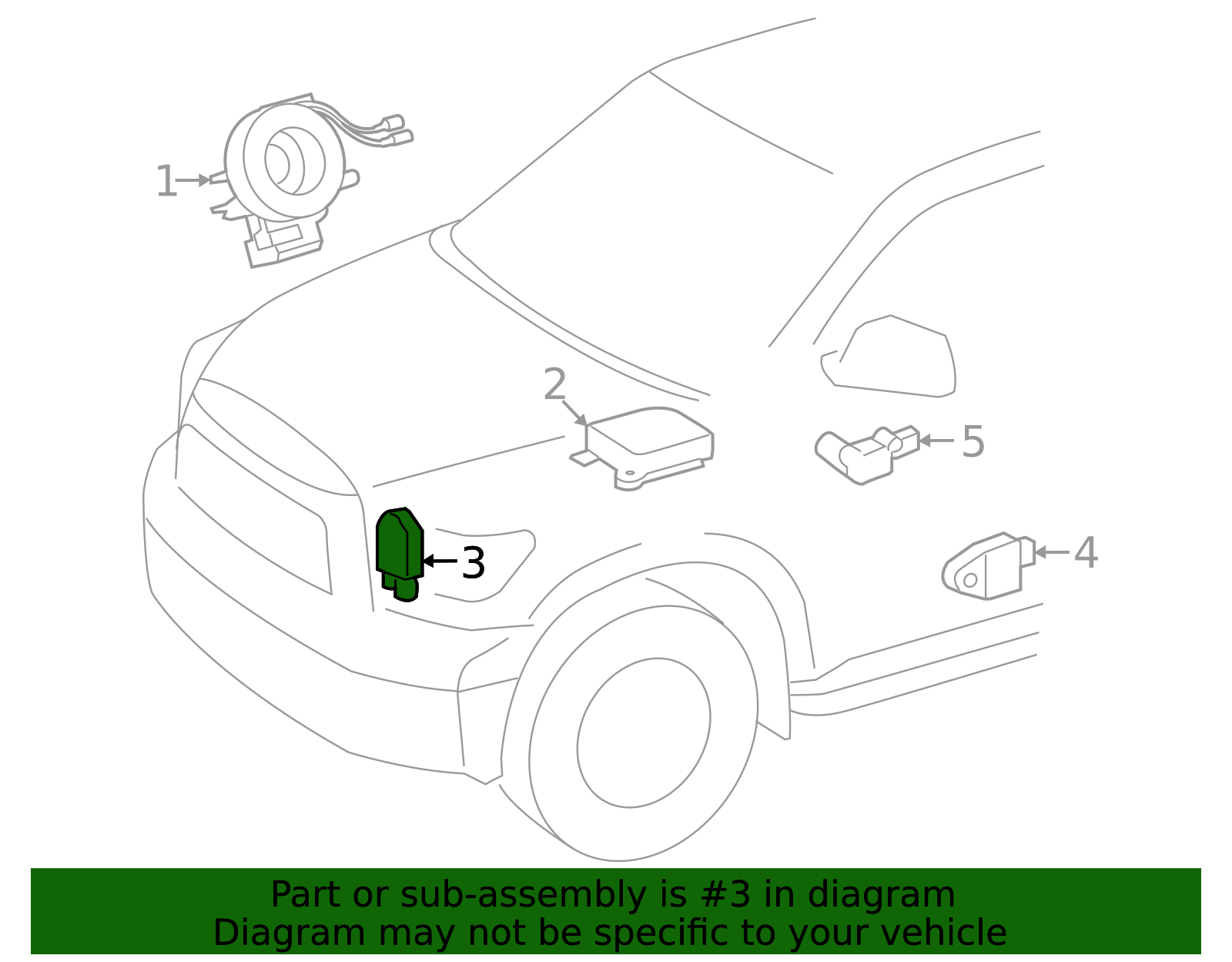 2022-2025 Toyota Front Sensor 89173-09E40 | Toyota Parts Express