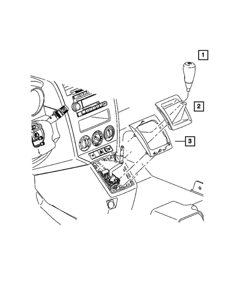 Gearshift Controls for 2007 Dodge Caliber #0