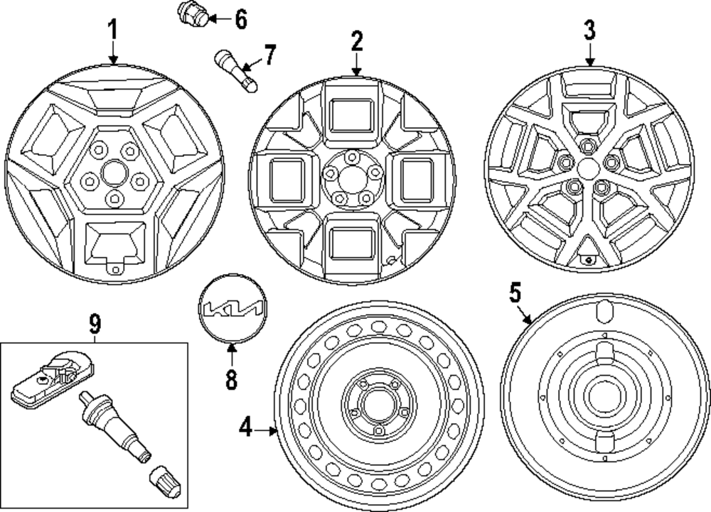 52910-R0710 - Wheel, Alloy 2025 Kia Carnival | Kia.Parts Store