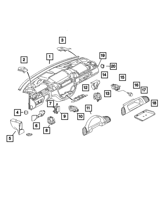 5104258AA - : Air Outlet for Mopar Image
