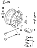 92860641400 - : Sending Unit for Porsche: 928 Image
