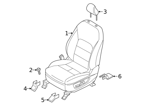 Driver Seat Components for 2020 INFINITI QX50 #0