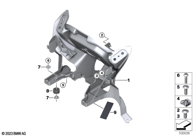 46637915223 - Frame and Mounting Parts: Front Panel Carrier -  for BMW-Motorrad Image image