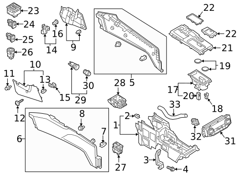 Center Console for 2007 Mitsubishi Outlander #1