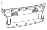 MB493017 - Body: Tail Gate Trim for Dodge: Colt Image
