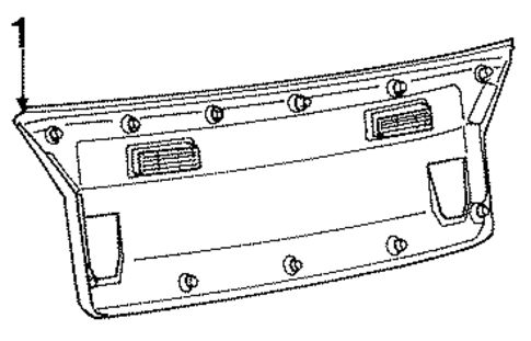 Interior Trim for 1990 Dodge Colt #0