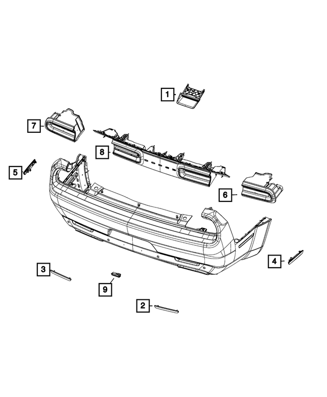 « 68465835AB – Electrical : Rouge, Stop, Recul Feu pour Mopar Image »