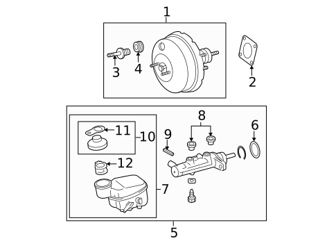Master Cylinder - Components On Dash Panel for 2007 Toyota Yaris #0