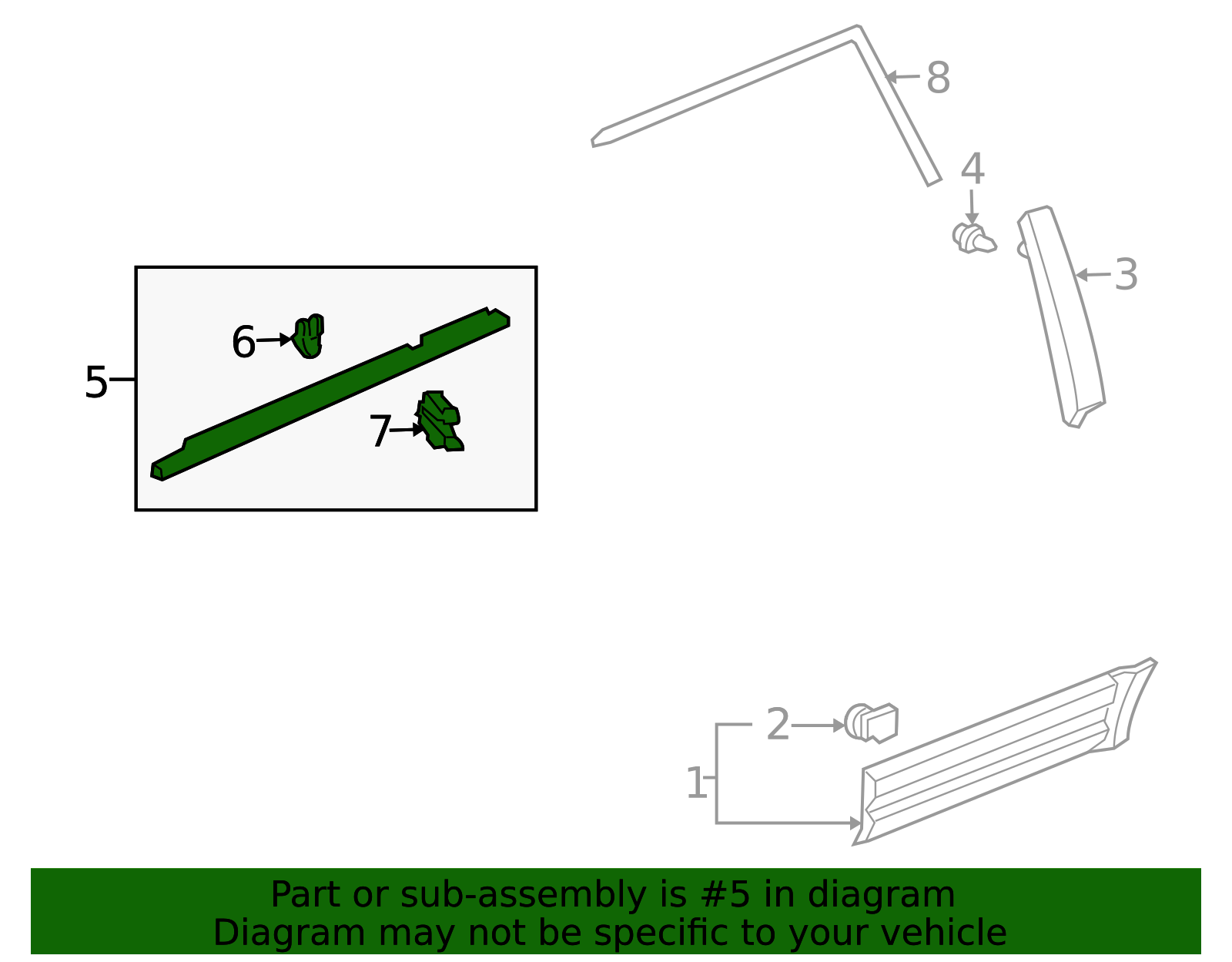 2003-2008 Honda Pilot Belt Weather-Strip 72910-S9V-A01 | OEM Parts Online
