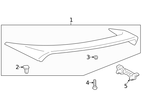 Rear Spoiler for 2003 Lexus RX300 #0