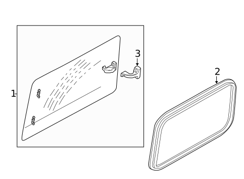 Glass - Side Panel for 2013 Ford Transit Connect #0