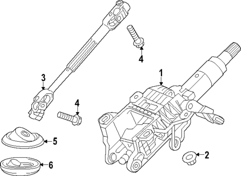 Steering Column Assembly for 2025 Chevrolet Equinox #0
