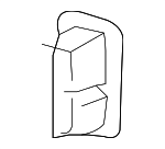 3G088674782V - Body: Belt Guide for Volkswagen: Arteon, Atlas, Atlas Cross Sport, Golf R, GTI, ID.4 Image