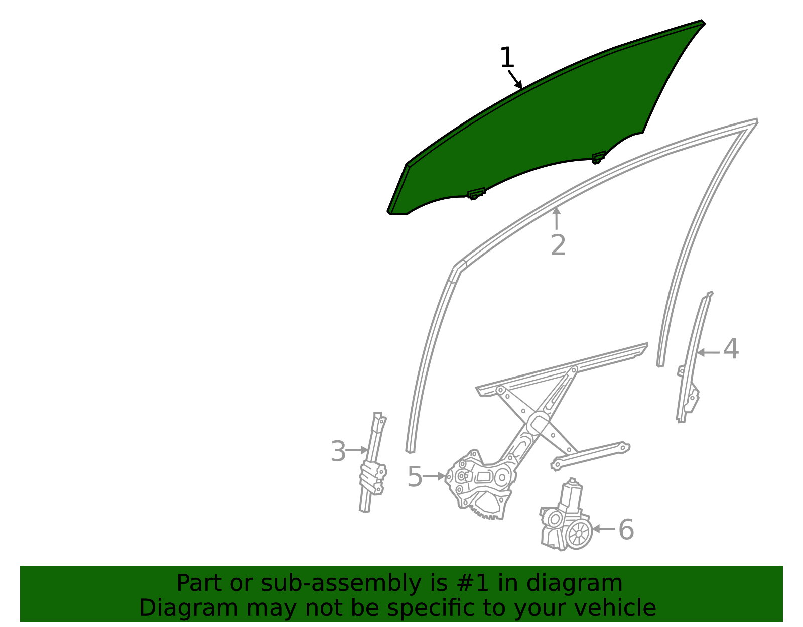 68103-AQ010 - Movable Glass 2025 Toyota Camry | Longo Toyota Parts