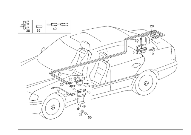 1298000119 - Vacuum System: Container for Mercedes-Benz Image image