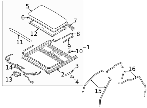 Sunroof for 2009 Kia Borrego #0