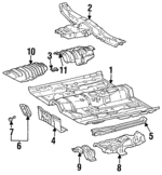 5819233010 - : Foot Rest for Toyota Image