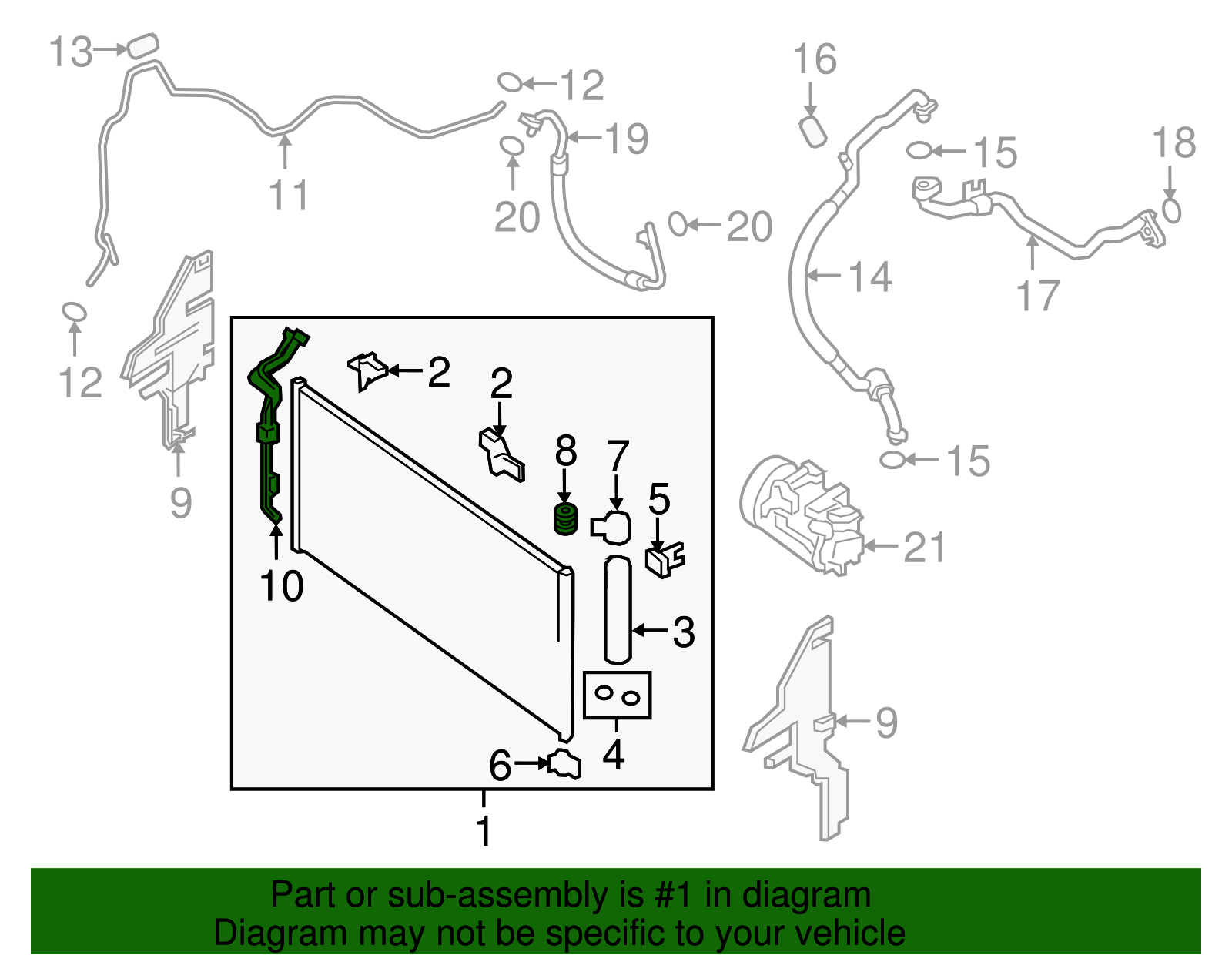 Value Advantage™ CONDENSER ASSEMBLY - Nissan (K2100-3TA1JNW)