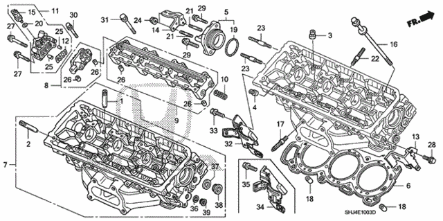 Rear Cylinder Head (2) for 2007 Honda Odyssey #0