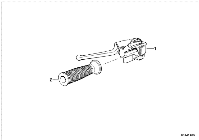 32721458395 - : Left Grooved Handle for BMW-Motorrad Image