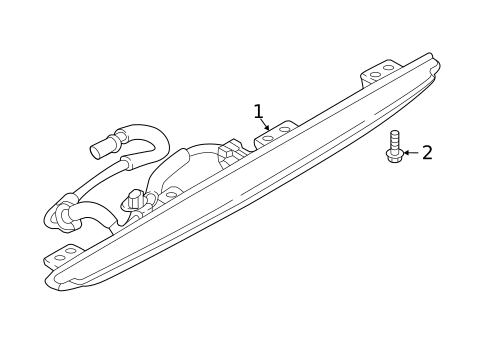 High Mounted Stop Lamp for 2018 Mazda CX-9 #0