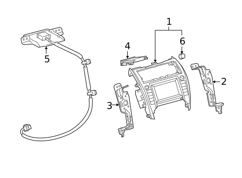 Navigation System Components for 2014 Toyota Camry #0