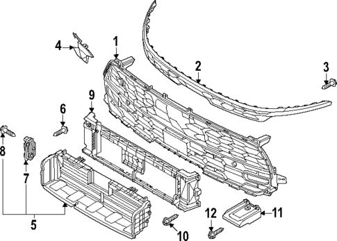 Grille & Components for 2023 Kia Niro EV #0