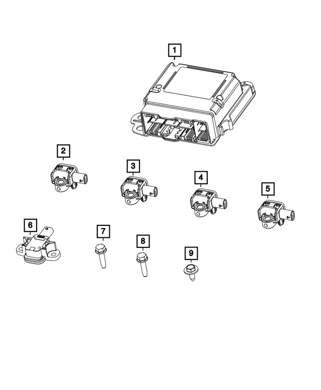 68371752AA - Electrical: Occupant Restraint Module for Mopar Image