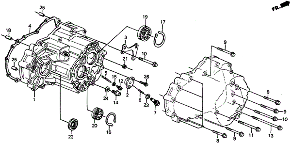 4AT Transmission Case for 1987 Honda Civic #0