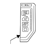 HC3Z16720FF - Body: Nameplate for Ford: F-450 Super Duty Image