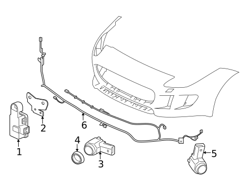 Bumper & Components - Front for 2021 Jaguar F-Type #1